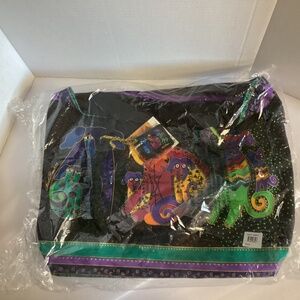 NWT Laurel Burch Dogs zippered tote